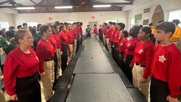 Image for story: Teenagers brave heat and drills at Jupiter law enforcement boot camp, eyeing future career