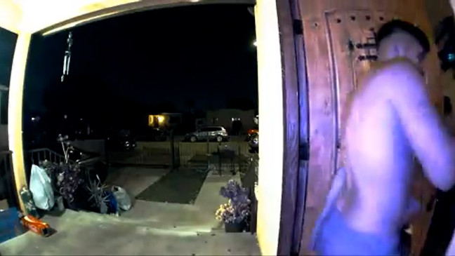 A still image from video given to the Harford County's Sheriff's Office by the Los Angeles Police Department of the suspect in Rachel Morin's murder. This video was recorded after a home invasion and assault in March, according to police (LAPD)