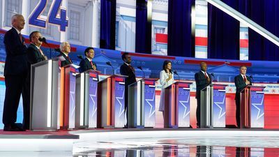 Image for story: Republican presidential hopefuls take the stage for first debate without Trump