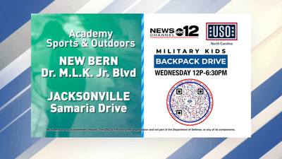 Image for story: News Channel 12 and USO launch backpack drive to support military families' back-to-school needs